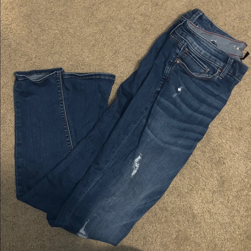 White House Black Market distressed skinny jeans